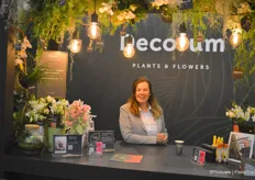 Jo-An Petermeijer with Decorum, preseting the wide range of plants the brand has to offer.